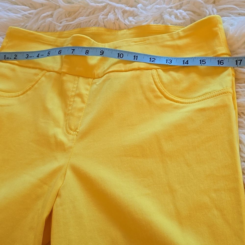 Ruby Rd. Cropped Yellow Pants - image 8